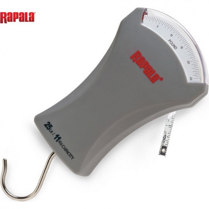 Безмен с лентой измерения улова RAPALA Mechanical Scale RSMS-25 Безмен с лентой измерения улова RAPALA Mechanical Scale RSMS-25