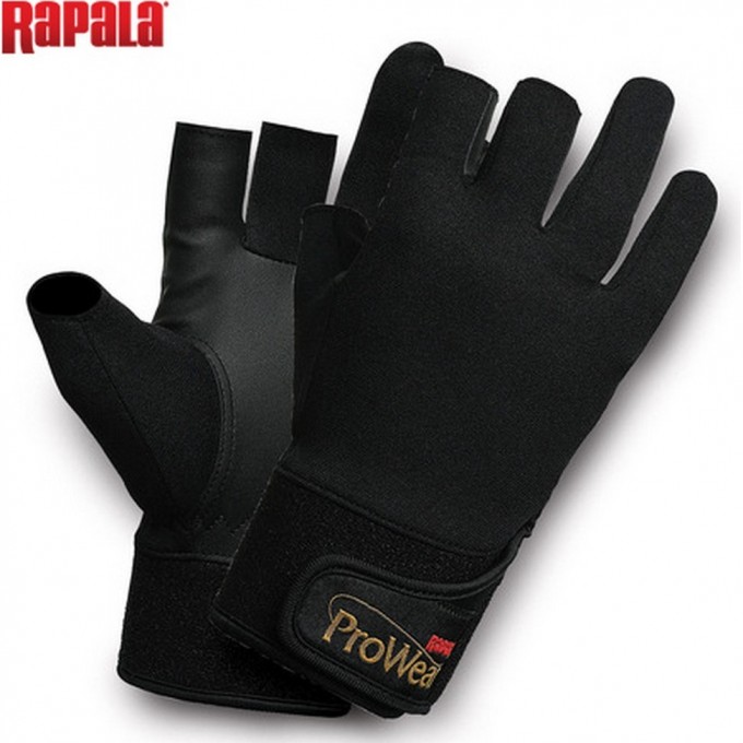 Перчатки рыболовные без трех пальцев RAPALA ProWear Titanium 24403-1-XL Перчатки рыболовные без трех пальцев RAPALA ProWear Titanium 24403-1-XL
